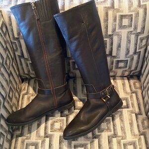 Leather Franco sarto brown boots L vantage
